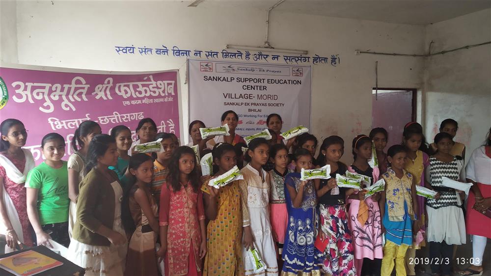 Menstrual Hygiene Workshops-Home | Anubhuti Shree Foundation  | Anubhuti Shree Foundation Near BIS office Street 10, Sector-1 Bhilai 490001, District - Durg (Chhattisgarh)
